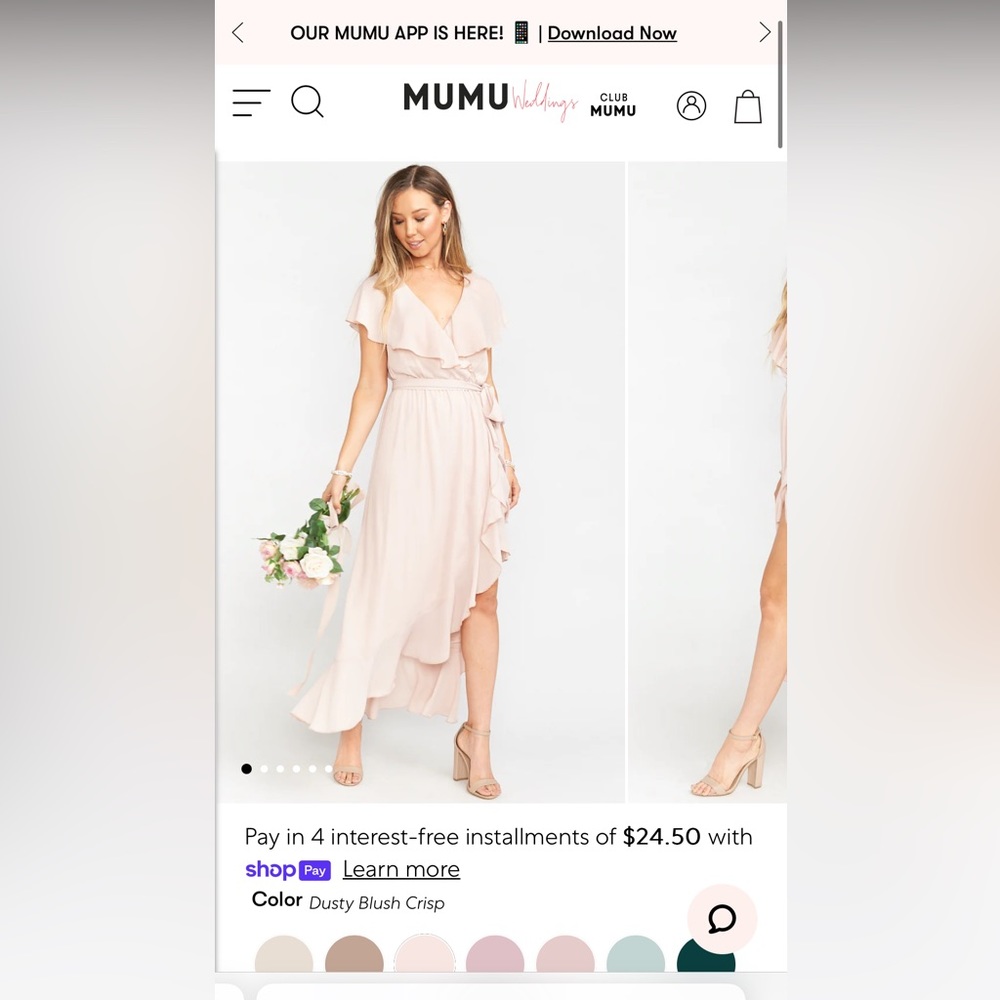 Jess ruffle midi dress